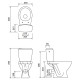 K681-063 Компакт 908 KASKADA NEW 011 3/6L кришка поліпр, гор.злив, нижній підвід, білий глянець (1 сорт)