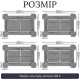 E10053 Кноппка M2 PRO для Tece, Vitra,Cersanit, Jomotech, Delta з розсхідниками (1 сорт)
