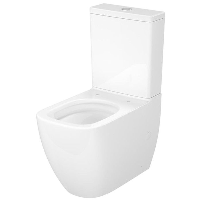 K681-063 Компакт 930 Remo Pro Square Tornado 011, приставний до стіни, безобідковий CleanOn, сидіння SLIM Duroplast із Softclose і ф-ією швидкого зняття, колір білий глянець (1 сорт)