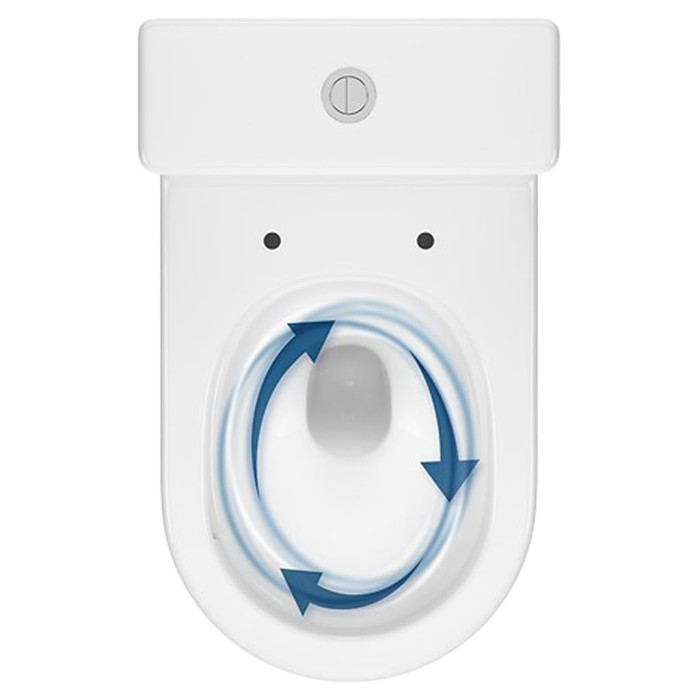 K3030-001 Компакт 931 Remo Pro Oval Tornado 011 сидіння SLIM Duroplast із Softclose і ф-ією швидкого зняття, колір білий глянець (1 сорт)