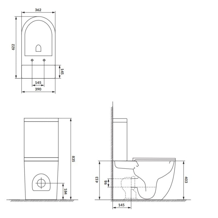 K3030-001 Компакт 931 Remo Pro Oval Tornado 011 сидіння SLIM Duroplast із Softclose і ф-ією швидкого зняття, колір білий глянець (1 сорт)