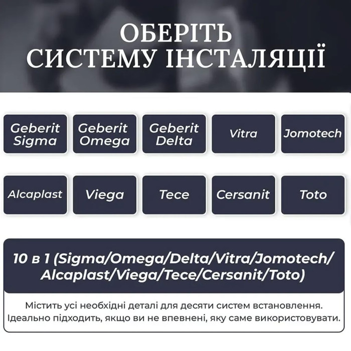 E10052 Клавіша змиву для  Geberit Sigma (1 сорт)