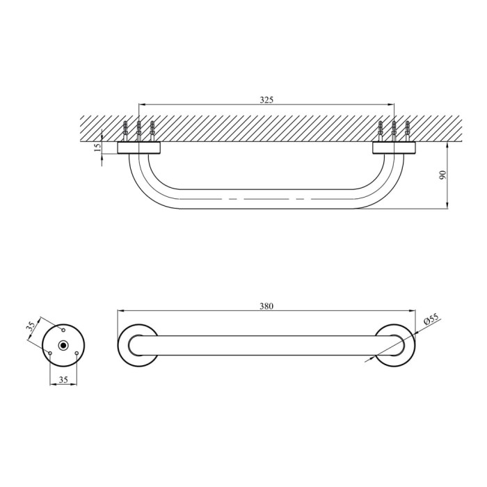 Поручень для ванни Kroner KRM Rizze - ACC3518