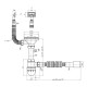 Сифон для кухонної мийки Kroner KRP Siphon - 011 3 1/2"х50/40 мм