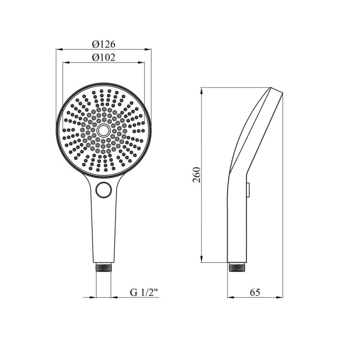 Лійка для ручного душу Kroner Element 2801552915Z-3801