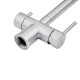 Комплект кухонна мийка Kroner Gebürstet-7843ZHM + змішувач Edelstahl Klassisch-ESG03815BLK + дозатор Spender-016