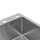 Комплект кухонна мийка Kroner Gebürstet-5050HM + змішувач Küche-C031WHI + дозатор Spender-016