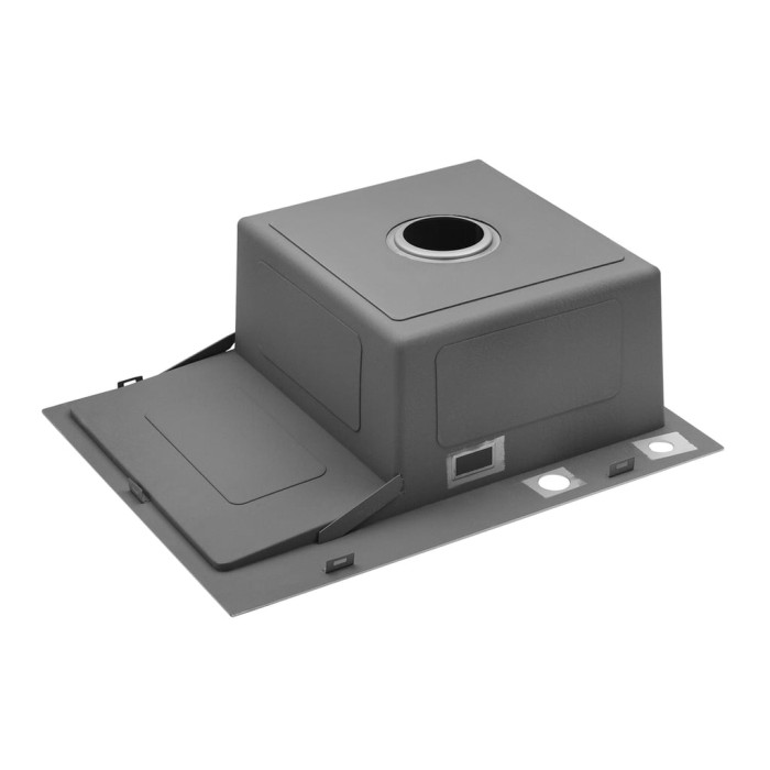 Комплект кухонна мийка Kroner Gebürstet-6350RHM + змішувач Küche-C031GRA + дозатор Spender-016