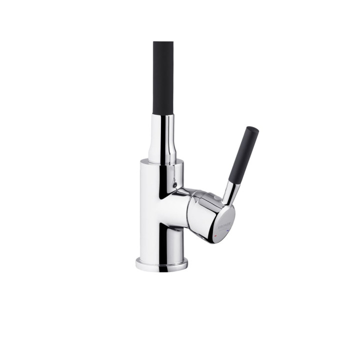 Комплект кухонна мийка Kroner Derby-6050HM Brush + cушарка для посуду Kroner Matte-SCH4333-2 + змішувач Kuche-C132BLK + дозатор Spender-016