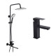 Набор 2 в 1 душова система Kroner Armada-SCH067 + змішувач Kubus-SCH010