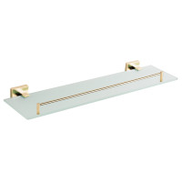 Полиця скляна VBI MARS BRUSHED GOLD