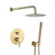 Душова система VBI MILANO BRUSHED GOLD прихованого монтажу