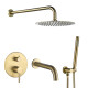 Душова система з виливом VBI MILANO BRUSHED GOLD прихованого монтажу