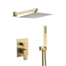 Душова система VBI LORENO BRUSHED GOLD прихованого монтажу