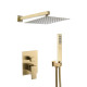 Душова система VBI LORENO BRUSHED GOLD прихованого монтажу