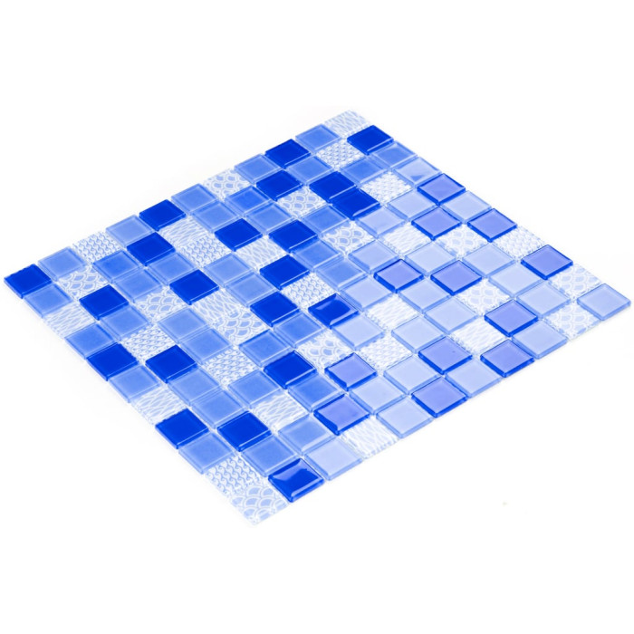 Мозаїка GM 4052 C3 Cobalt m/ Cobalt w/Structure 300х300х4 (25х25) Кераміка Лео УКРАЇНА