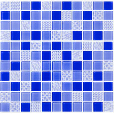 Мозаїка GM 4052 C3 Cobalt m/ Cobalt w/Structure 300х300х4 (25х25) Кераміка Лео УКРАЇНА