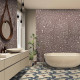 Плитка керамогранітна Petri Burgundy NAT 995,5x995,5 Land Porcelanico