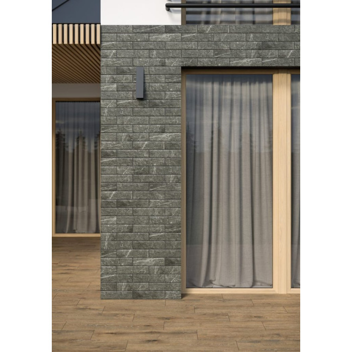 Камінь фасадний Cerros Grafit 7,4x30x0,9 код 9126 Cerrad