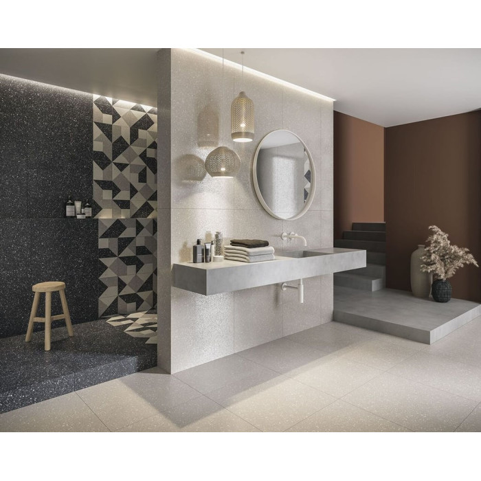 Плитка керамогранітна Macroside Silver RECT LAP 598x1198x10 Paradyz
