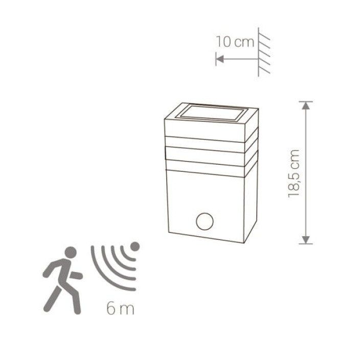 Світильник вуличний  RIO SENSOR (7017), Nowodvorski