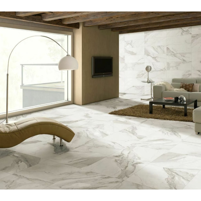 Плитка керамогранітна Calacatta Silver 60 Natural 600x600x11 Azteca