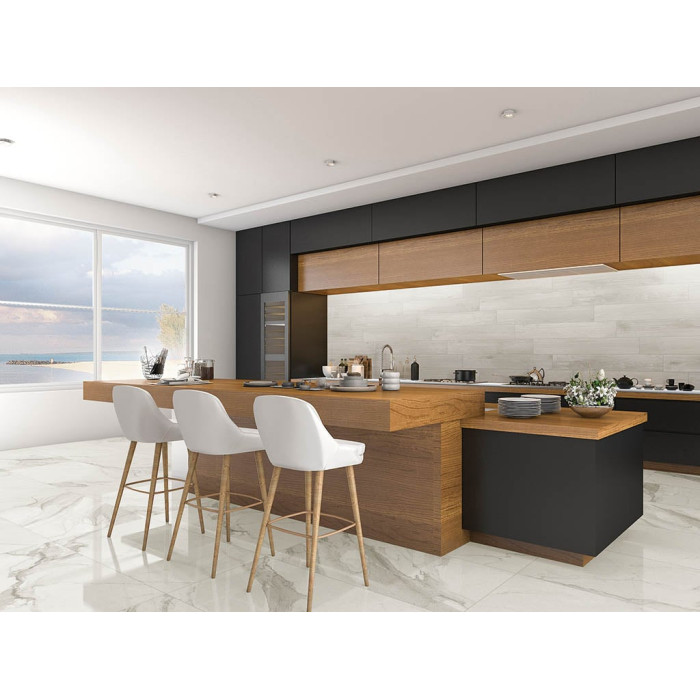 Плитка керамогранітна Calacatta Silver 60 LUX 600x600x11 Azteca