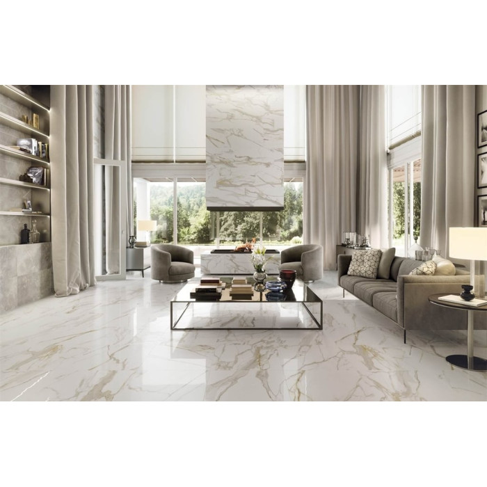 Плитка керамогранітна Calacatta Gold 120 LUX 600x1200x11 Azteca