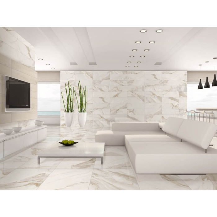 Плитка керамогранітна Calacatta Gold 120 LUX 600x1200x11 Azteca