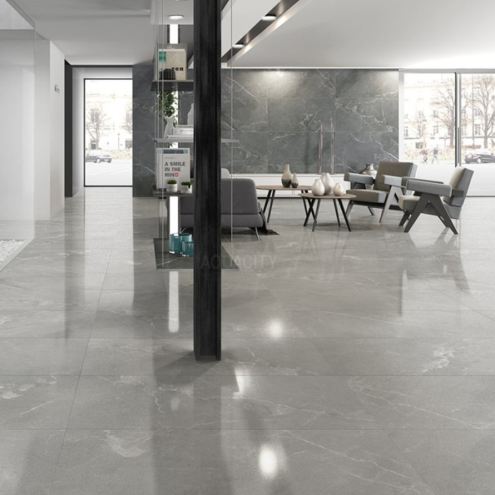 Плитка керамогранітна Dubai Grey LUX 600x600 Azteca