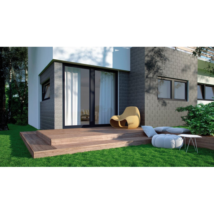 Камінь фасадний Cer 7 Сталевий 14,8x30x0,9 код 7290 Cerrad