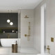 Верхній душ DN 15 A-QA 64330N0-00 Brushed gold Kludi