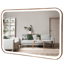 Дзеркало Eclipse Reliability LED 600x800 Natural Walnut Luxury Wood