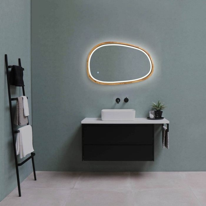 Дзеркало Dali Slim LED 600x900 Natural Oak Luxury Wood