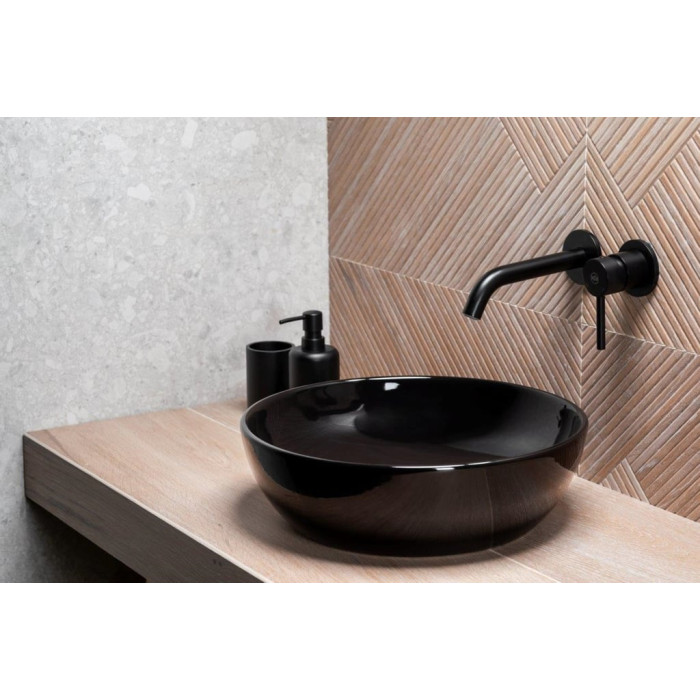 3мішувач для умивальника MOZA BLACK 5039-810-81 KFA ARMATURA