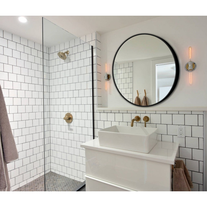 Дзеркало Inox R Black 1000x1000 LED Juergen Mirror