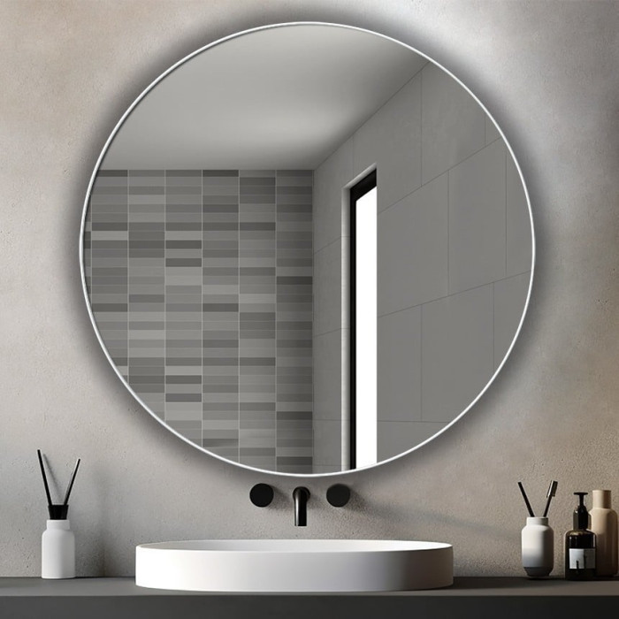 Дзеркало Inox R White + options 1000х1000 Juergen Mirror