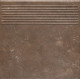 Сходинка пряма Ilario Brown 30x30 код 4856 Ceramika Paradyz