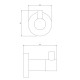 гачок Omnires Modern Project white matt (MP60110WM)