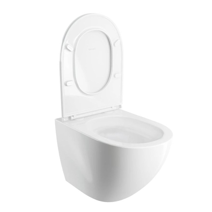 унітаз Omnires Ottawa 54x37 rimless підвісний, без обідка, сидіння дюропласт, змив торнадо, gloss white (OTTAWACSPMWBP)