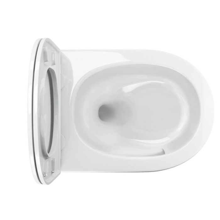 унітаз Omnires Ottawa 54x37 rimless підвісний, без обідка, сидіння дюропласт, змив торнадо, gloss white (OTTAWACSPMWBP)