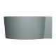 ванна Omnires Ovo M+ 120х120 кругла matt ash grey (OVO120WNAG)