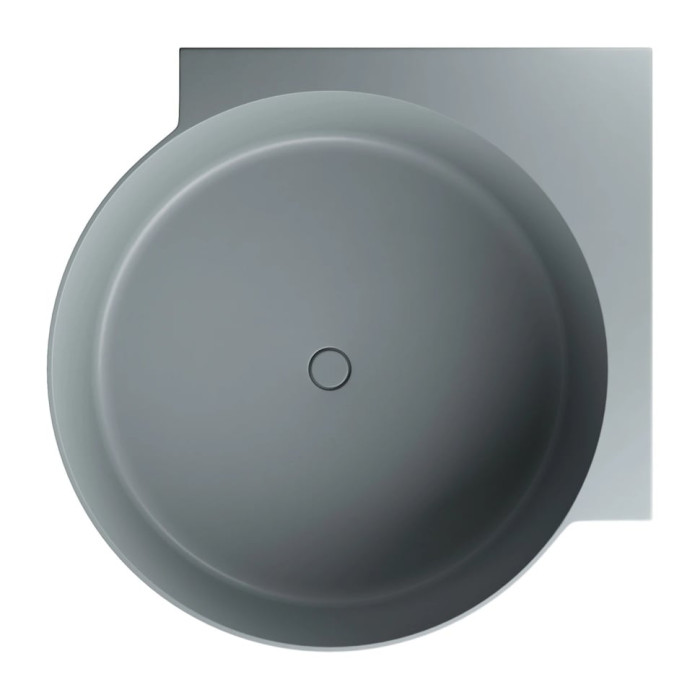 ванна Omnires Ovo M+ 120х120 кругла matt ash grey (OVO120WNAG)