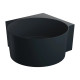 ванна Omnires Ovo M+ 120х120 кругла matt black lava (OVO120WNBLV)
