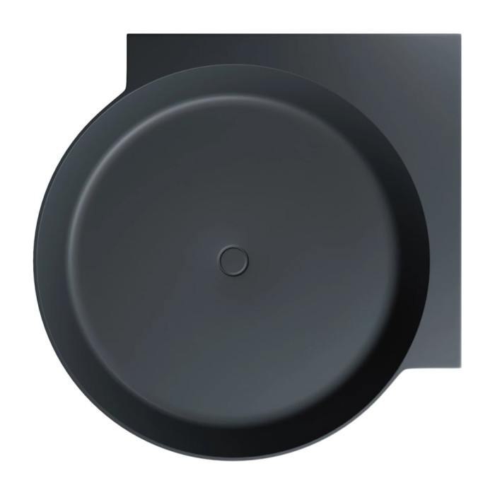 ванна Omnires Ovo M+ 120х120 кругла matt black lava (OVO120WNBLV)