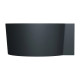 ванна Omnires Ovo M+ 120х120 кругла matt black lava (OVO120WNBLV)