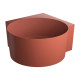 ванна Omnires Ovo M+ 120х120 кругла matt terracotta (OVO120WNTE)