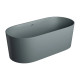 ванна Omnires Ovo M+ 160х75 овальна matt ash grey (OVO160WWZPAG)