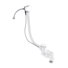 сифон для ванни Omnires CGS з напуском води white (TK132-PLUS-3.35+64-SBP)