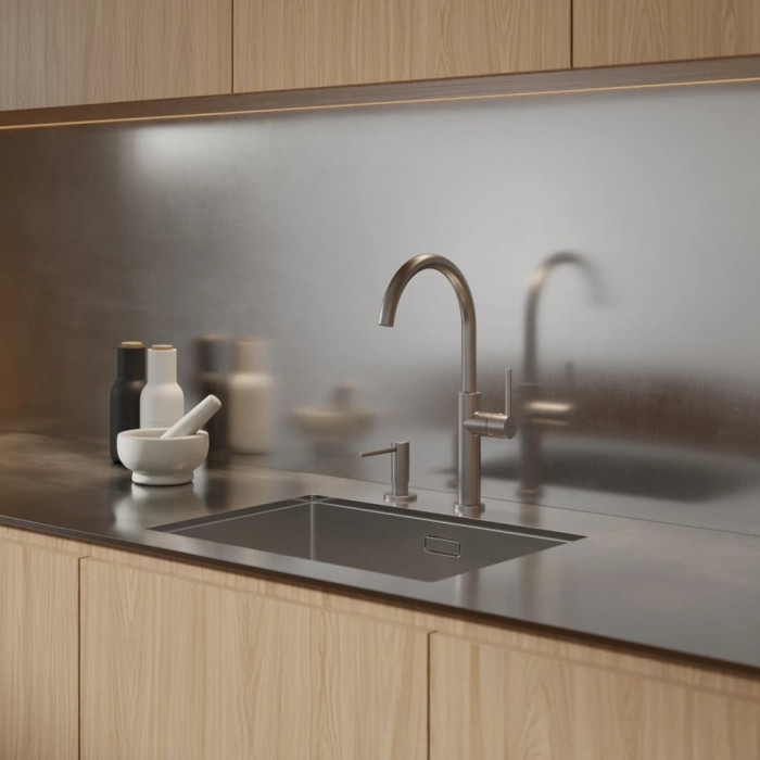 змішувач для кухні Omnires Tula brushed nickel (TL6050NI)